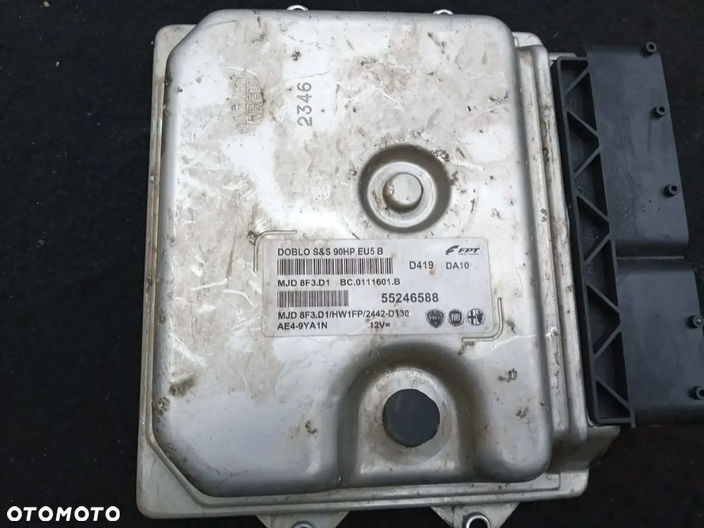 ZESTAW STARTOWY - Fiat Doblo II - Stacyjka, Sterownik silnika, Skrzynka bezpieczników, Pedał gazu [00519272790 02113 0B325 80150 00519217570, 55246588] - 3