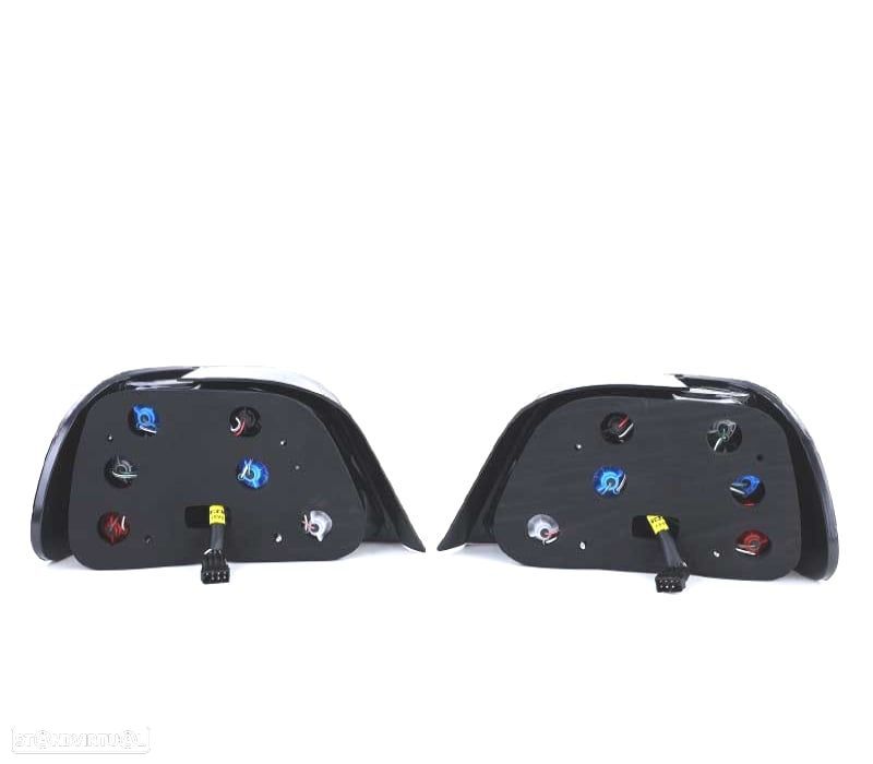 FAROLINS TRASEIROS BMW E38 94-01 VERMELHO BRANCO - 3