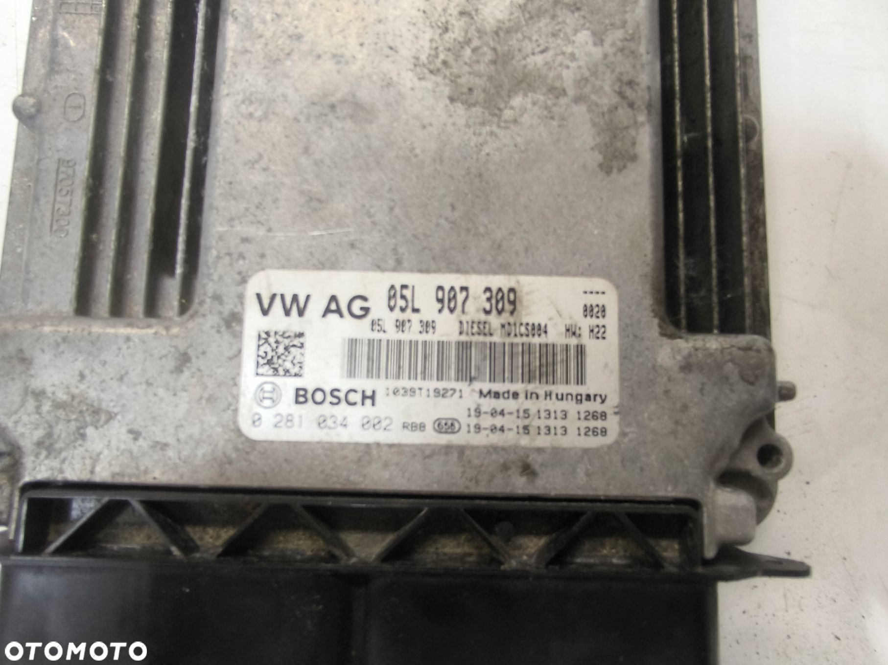 KOMPUTER STEROWNIK SILNIKA AUDI A6 C8 VW SEAT 2.0 TDI 05L907309 ORYGINAŁ !! - 6