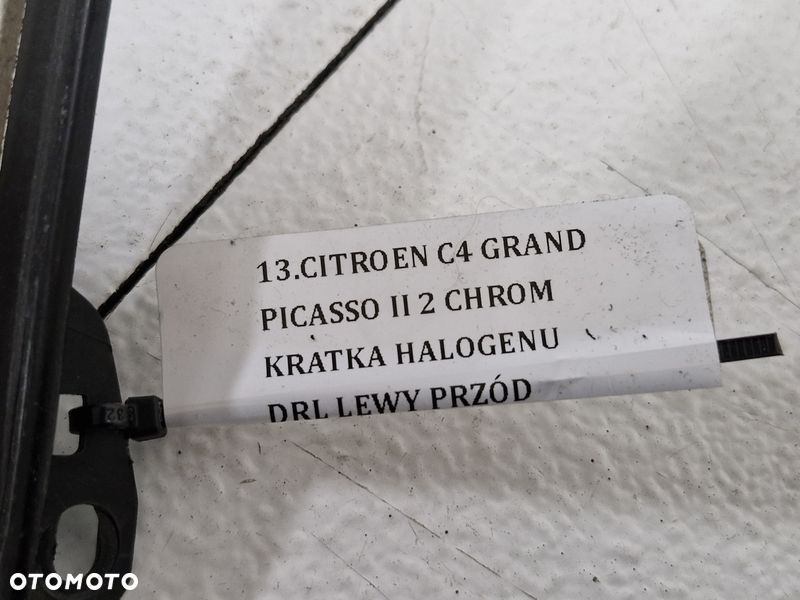 CITROEN C4 GRAND PICASSO II 2 CHROM KRATKA HALOGENU DRL LEWY PRZÓD AA36414197 - 11