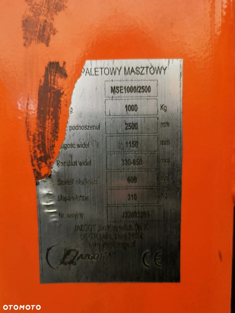 Hydrauliczny wózek podnośnikowy ręczny 1000kg-2500cm - 2