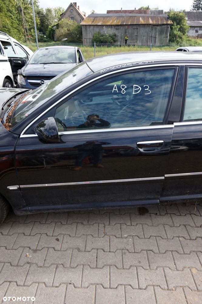 DRZWI PRZEDNIE LEWE A8 II D3 4E2 LIFT   CZARNY AUDI 2005-2010 - 1