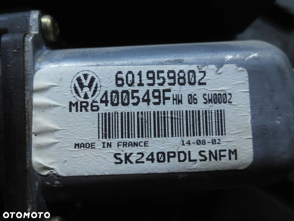 SKODA FABIA I SILNICZEK SZYBY PRAWY PRZÓD 6Q1959802 FABIA I POSIADAM 4SZT - 6