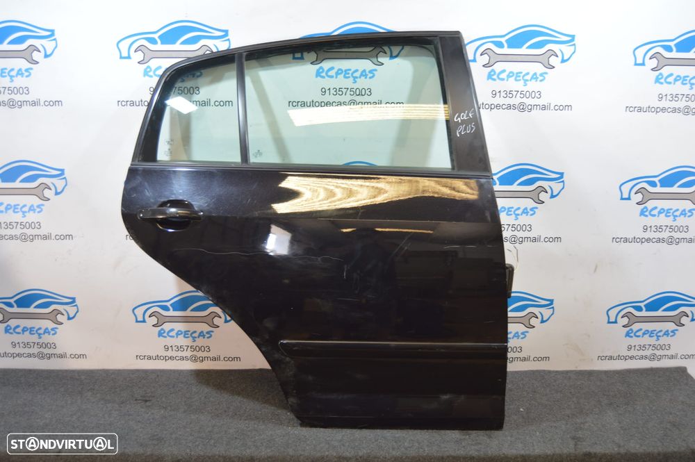 PORTA TRASEIRA TRÁS DIREITA VOLKSWAGEN GOLF V 5 MK5 5M PLUS FECHO ELEVADOR MOTOR PUXADOR VIDRO
