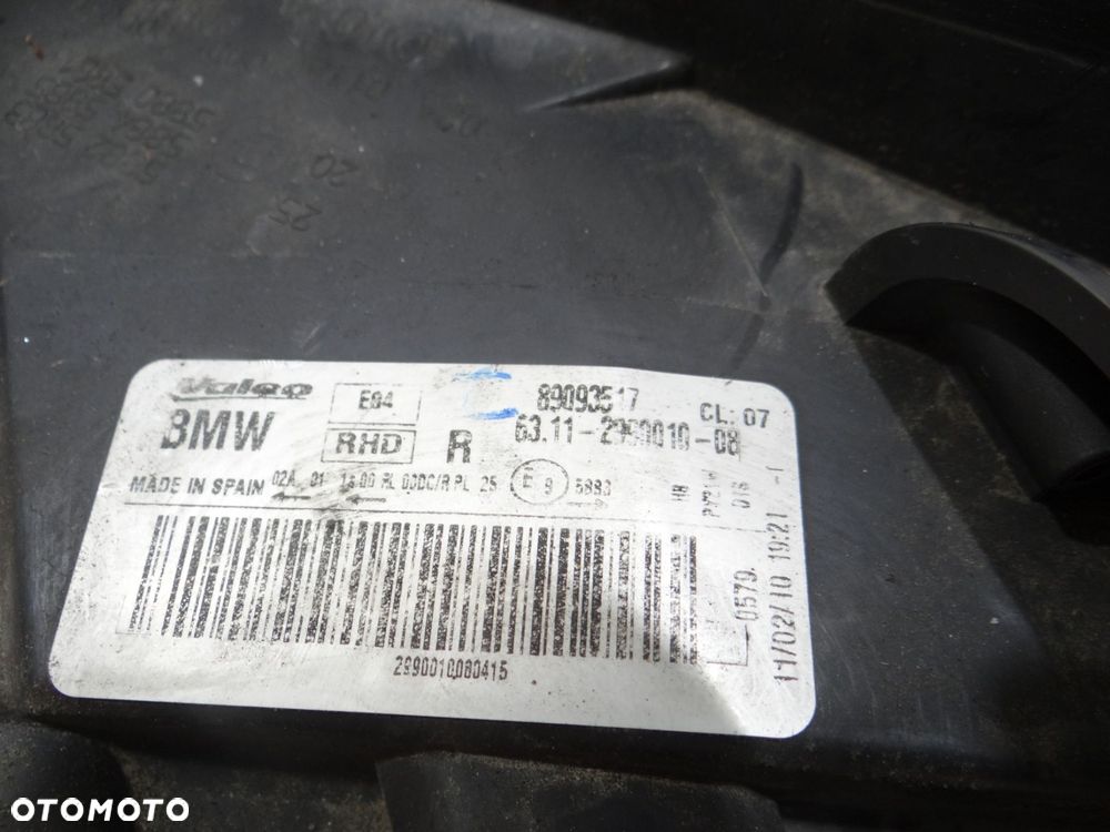 LAMPA PRAWA PRZEDNIA XENON BMW X1 E84 2990010 - 7