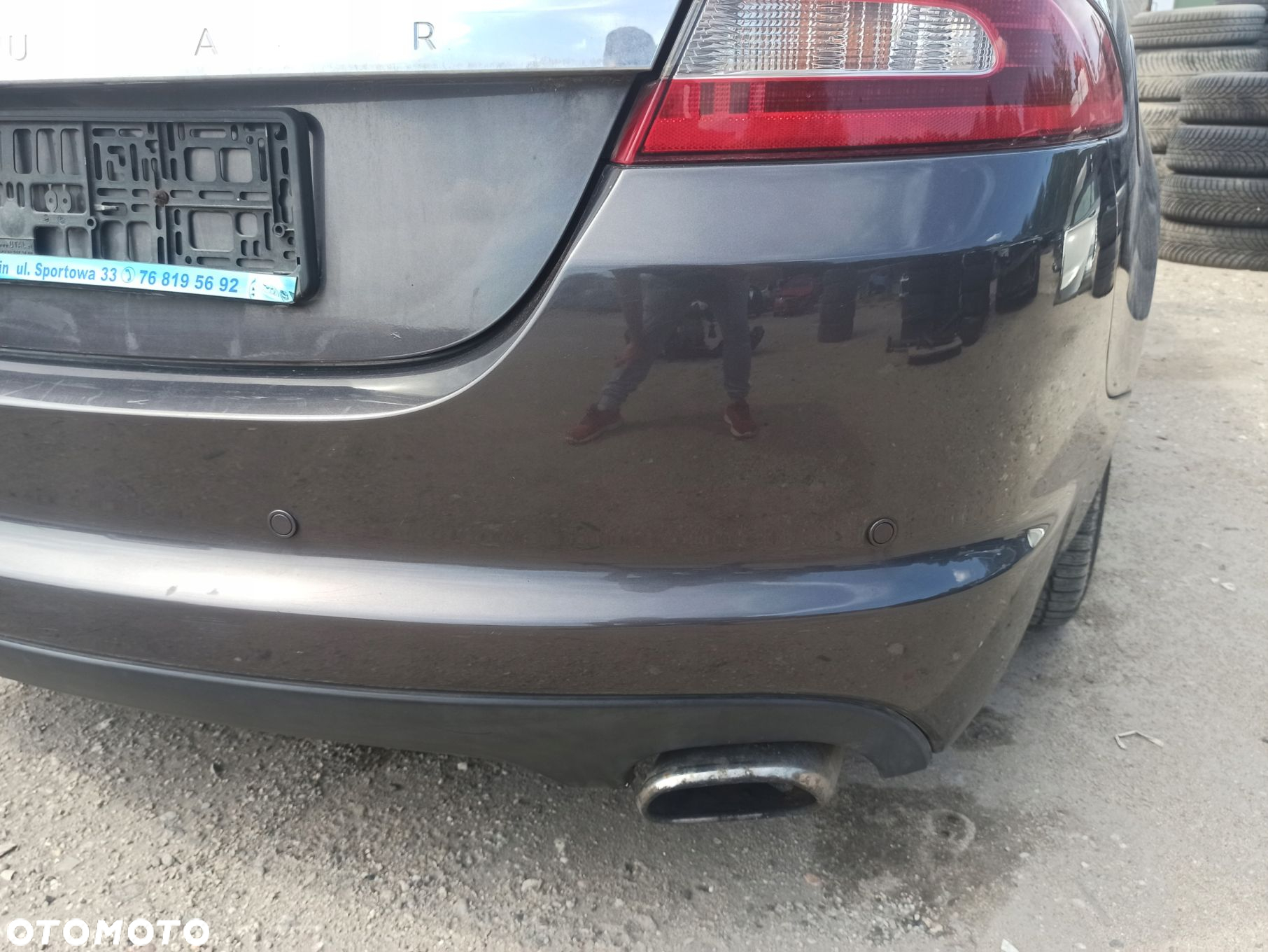 Zderzak tył JAGUAR XF X250 07-12 PDC czujniki parkowania kolor LMN - 10