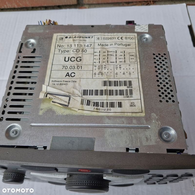 OPEL VECTRA C RADIO RADIOODTWARZACZ 13113147 - 2