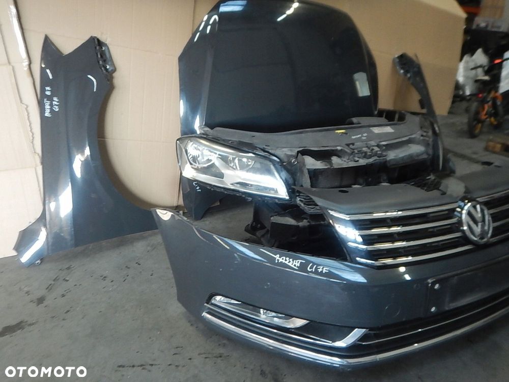 kompletny przod passat b7 li7f maska zderzak błotniki lampy pas europa - 10