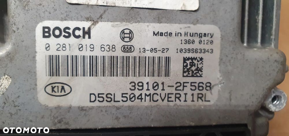 Komputer sterownik silnika Kia Sportage III 2.0 CRDI 39101-2F568 - 5