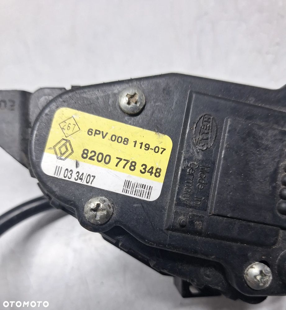 POTENCJOMETR PEDAŁ GAZU MASTER 2.3DCI 8200778348 - 2