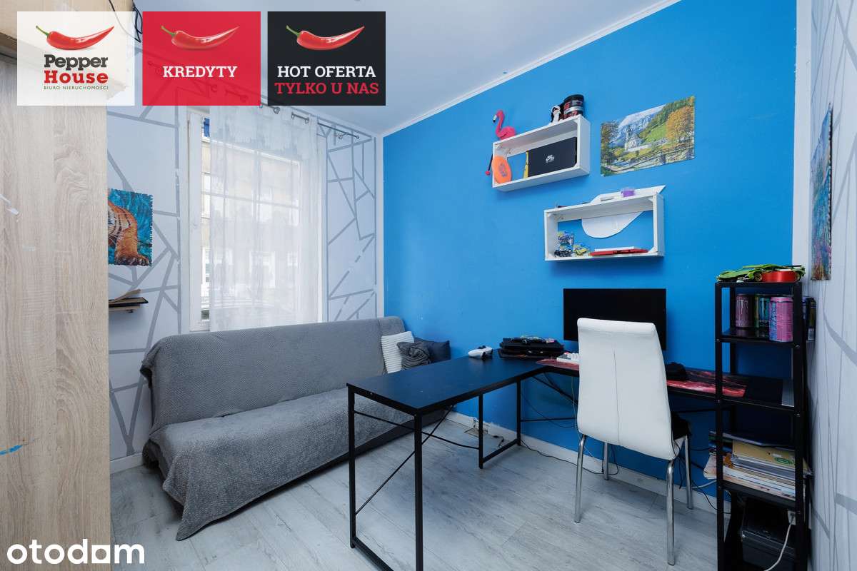 2 pokoje na parterze- 35 m2 - Śródmieście
