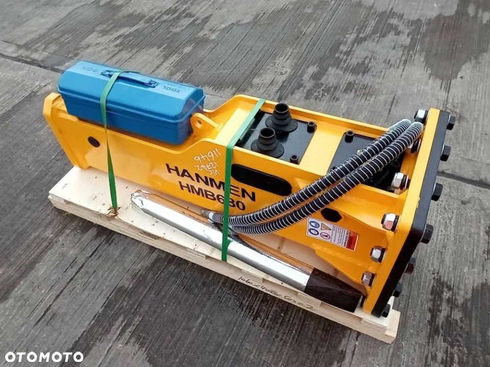 OUTLET ! Młot wyburzeniowy hydrauliczny HANMEN HMB680 waga 340 kg koparka 5-7 tony - 3