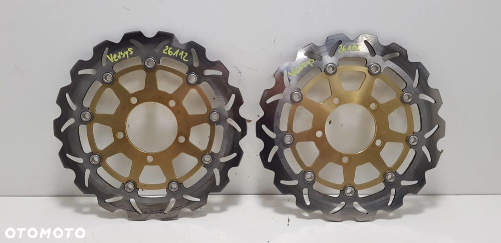 Kawasaki KLE 650 Versys 05-09 NOWE Tarcza Tarcze Hamulcowe Przód - 3