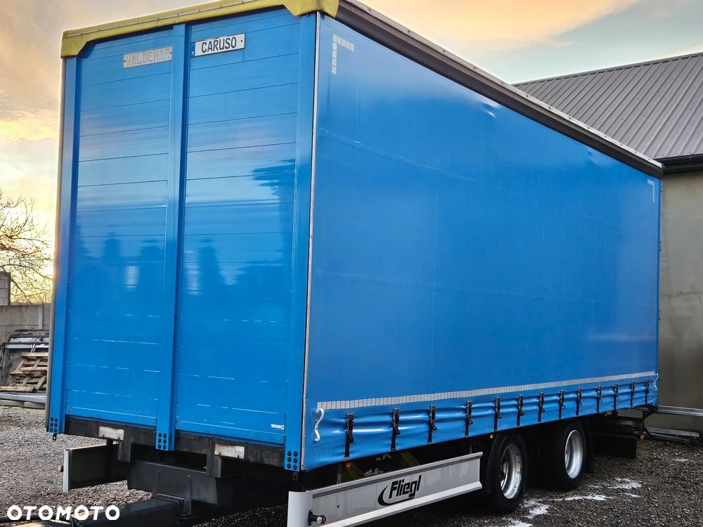 Fliegl PRZYCZEPA CIĘŻAROWA / 60m3 / 2 SZT IDENTYCZNE / OSIE BPW / HAMULCE TARCZOWE // 3M WYSOKA / TANDEM / 2 OSIE / 19 PALET / DOLNY SPRZĘG / 18 TON DMC / 13 TON ŁADOWNOŚĆ - 2