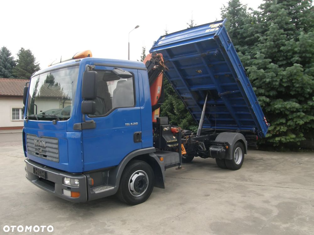 MAN TGL 8.210 2006 HDS Palfinger wywrotka Meiller-Kipper z Niemiec - 9