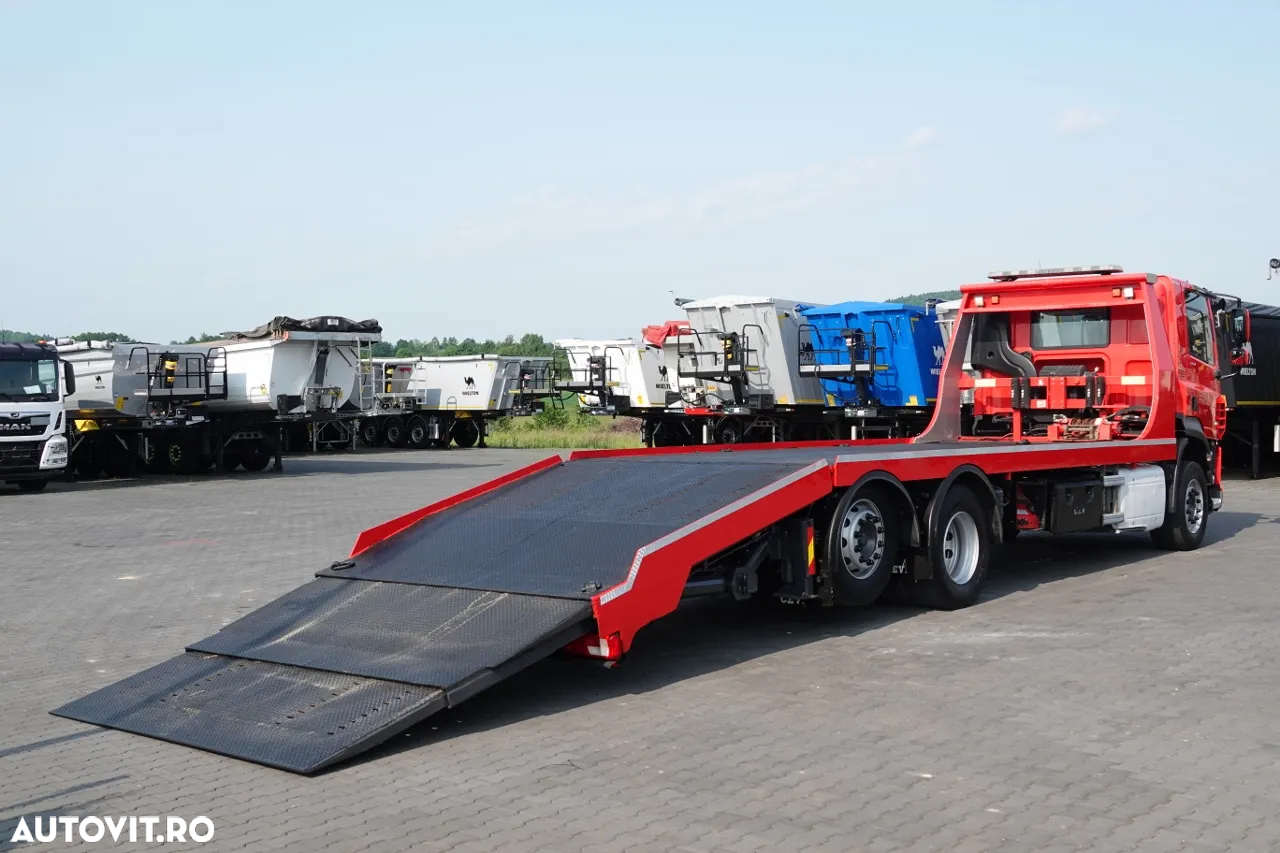 DAF CF 460 / AUTOTURISM CAMION / PLATFORMĂ / CALORIERE HIDRAULICE / TROLIU / EURO 6 - 4