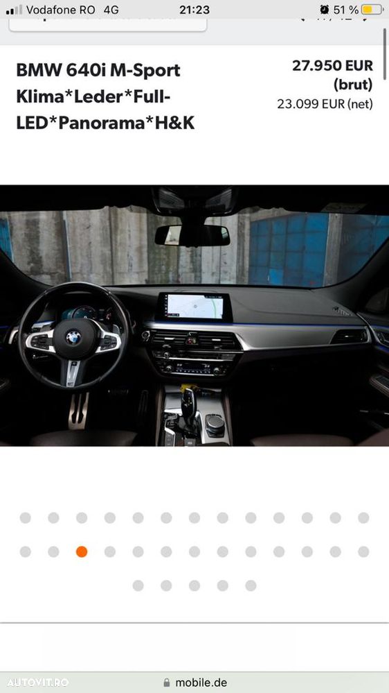 BMW Seria 6 640i - 5