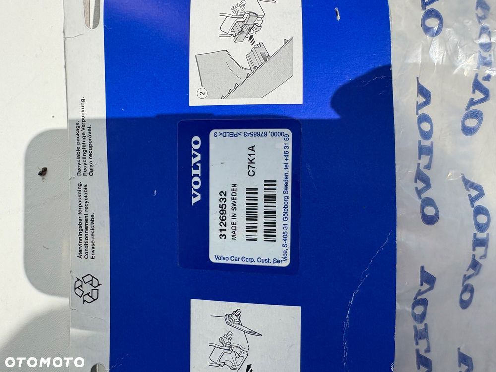31269532 Zaslepka haka odpinanego OE S40 V50 - 2