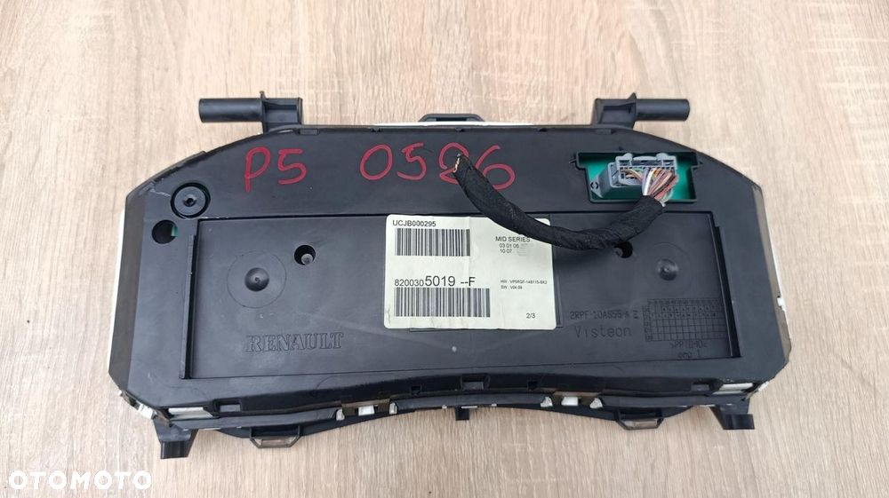 LICZNIK ZEGARY OBROTOMIERZ RENAULT CLIO III 3 1.2B 8200305019-F - 4
