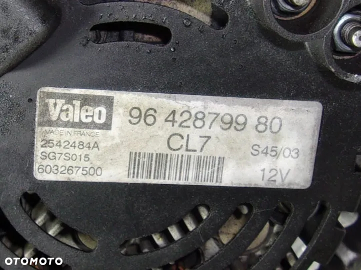 Citroen C2 C4 I Berlingo Nemo Peugeot 307 Partner alternator 1.1 1.4 1.6 / 1.9D - 4