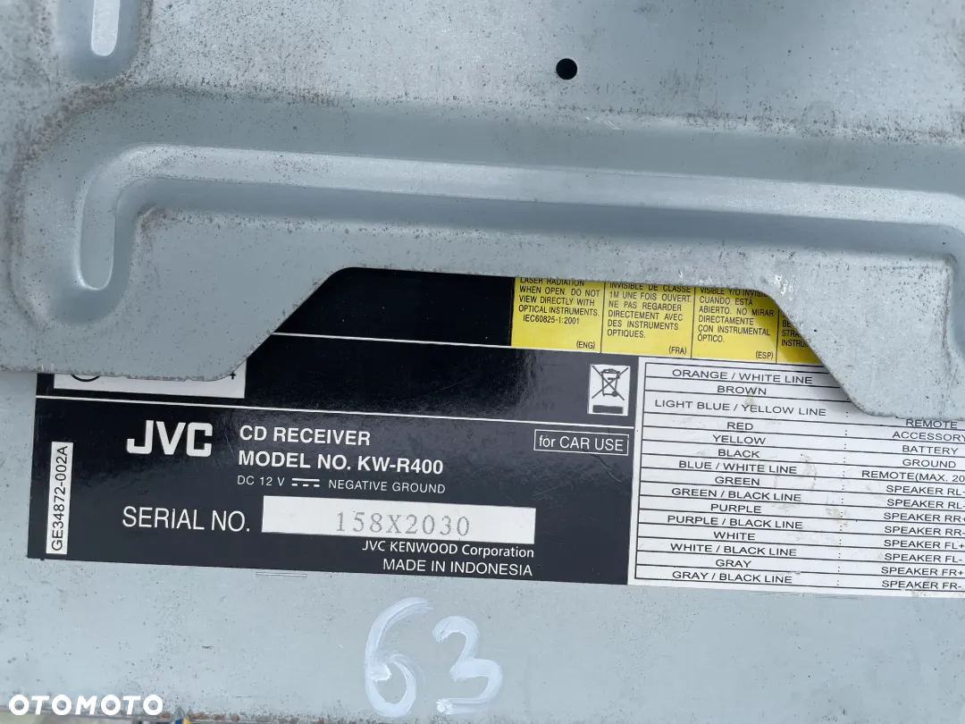 RADIO JVC 2DIN KW-R400 USB AUX CD - 6