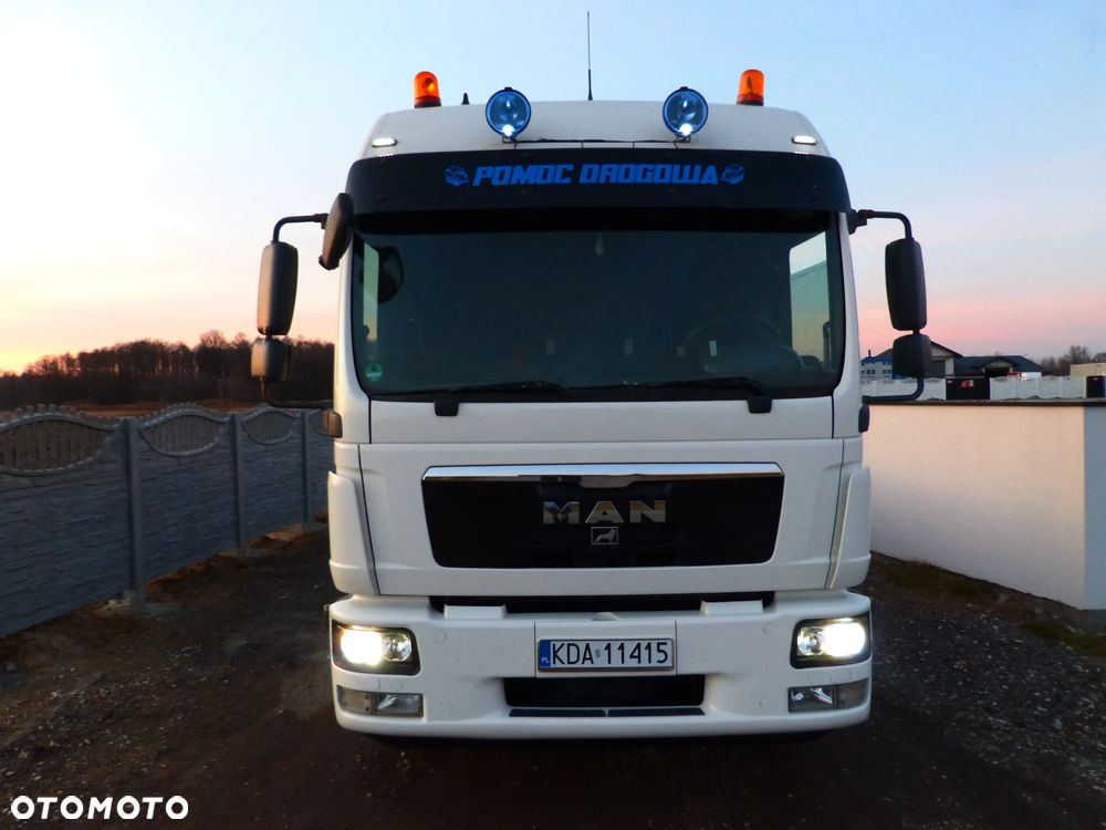 MAN TGM 15.290 POMOC DROGOWA AUTOLAWETA SPECJALNY EURO 5 DMC 15.500 KG ŁADOWNOŚĆ 9.000 KG XENON - 10