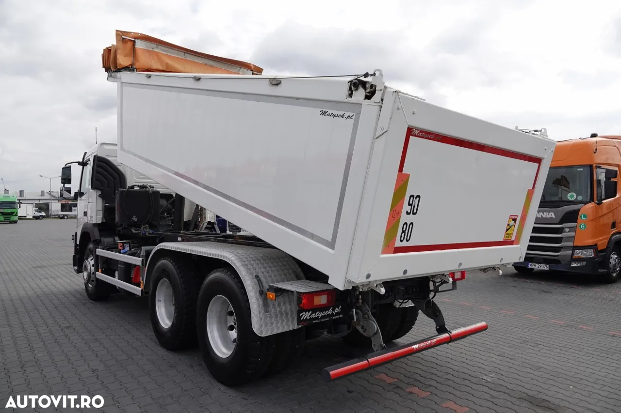 Volvo FMX 380 / 6x4 / CAMION BASCULANTE / 2019/ AXIE ELEVABILĂ / CAPACITATE DE ÎNCĂRCARE: 15.500 KG / GREUTATE: 10.500 KG / BASCULANĂ SPATE / EURO 6 / - 3