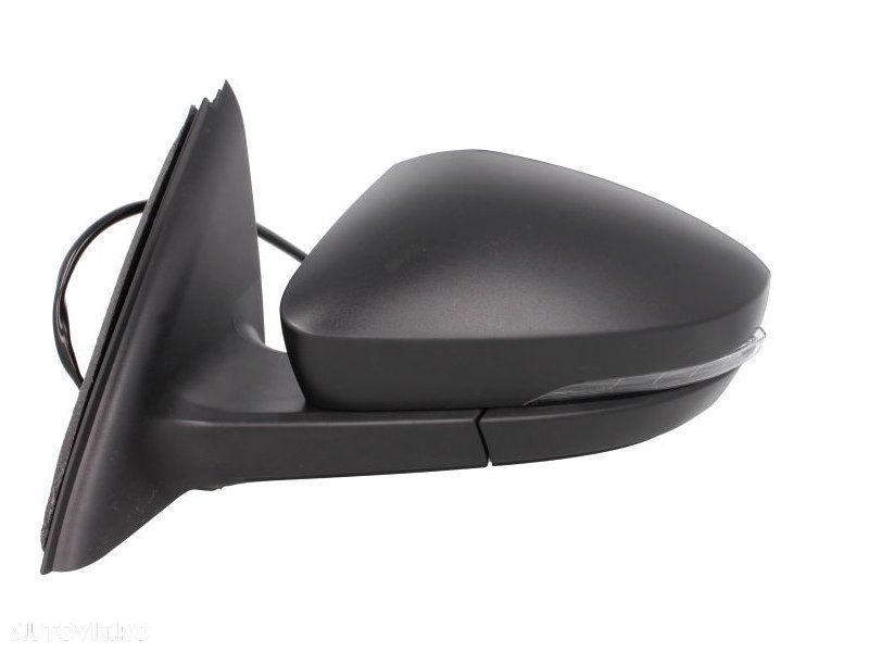 Oglinda exterioara Skoda Octavia 3 (5e), 01.2013-05.2017; Octavia 3 (5e), 03.2017-, stanga/dreapta, reglare electrica; carcasa neagra; incalzita; geam convex; cromat; 6 pini; cu semnalizare, View Max - 1
