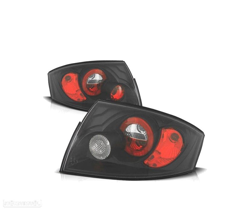 FAROLINS TRASEIROS AUDI TT 8N 98-06 FUNDO PRETO - 1