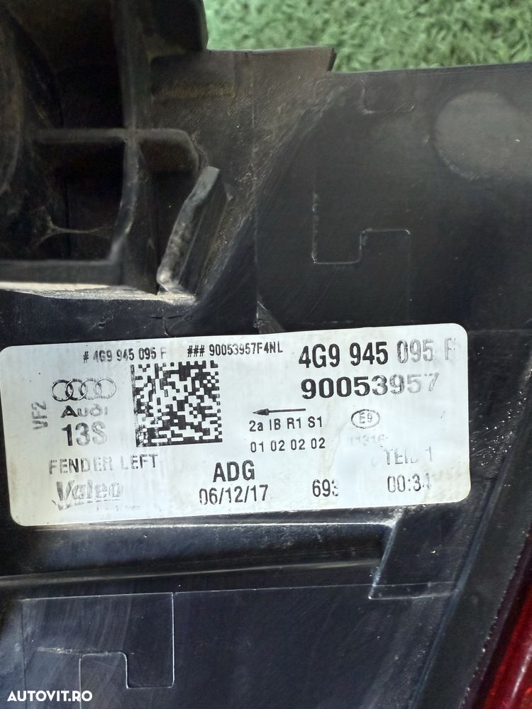 Stop stanga aripa haion Audi A6 C7 facelift full led matrix - 4