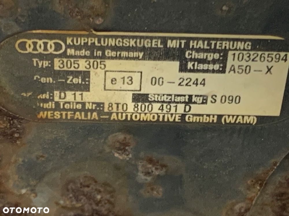 HAK HOLOWNICZY AUDI A4 B8 (8K2) 2007 - 2015 2.0 TDI 105 kW [143 KM] olej napędowy 2007 - 2015 - 7