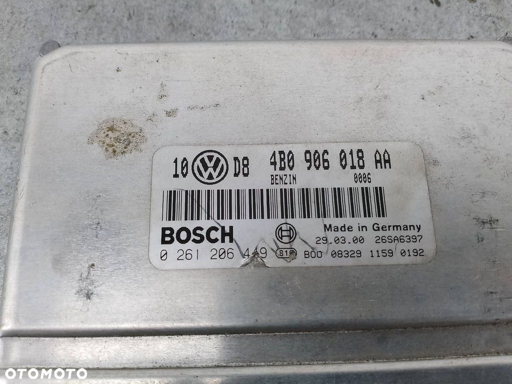 KOMPUTER, STEROWNIK VW PASSAT B5 4B0906018AA 0261206449  BOSCH 1.8 T 20V - 4