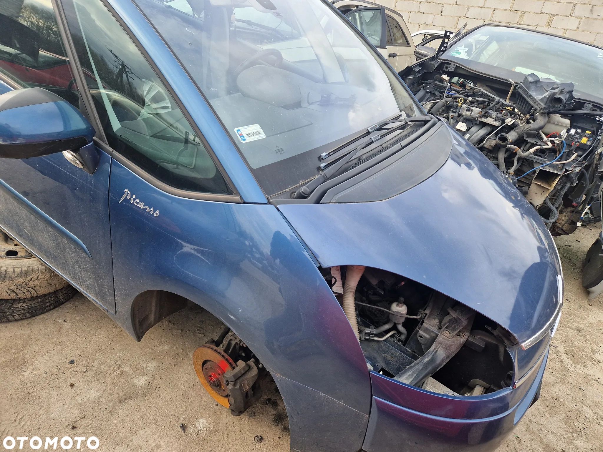 citroen c4 picasso KGQ maska zderzak lampa grill błotnik drzwi zbiornik paliwa szyba lusterko - 1