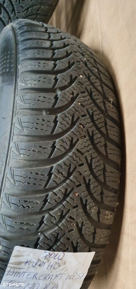 Felgi stalowe z oponami 5J ET35 165/70 R14 5X100 VW Polo 6Q0601027H - 9