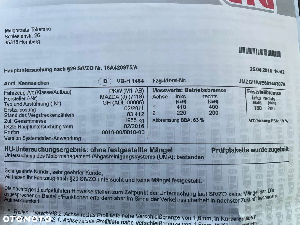 Mazda 6 Sport 2.0 MZR DISI Exclusive-Line - 28