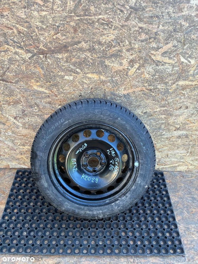 VW 5X100 ET42  R16 FI57,1 205/55 R16  KOŁO DOJAZDOWE 61/2JX16H2 - 1