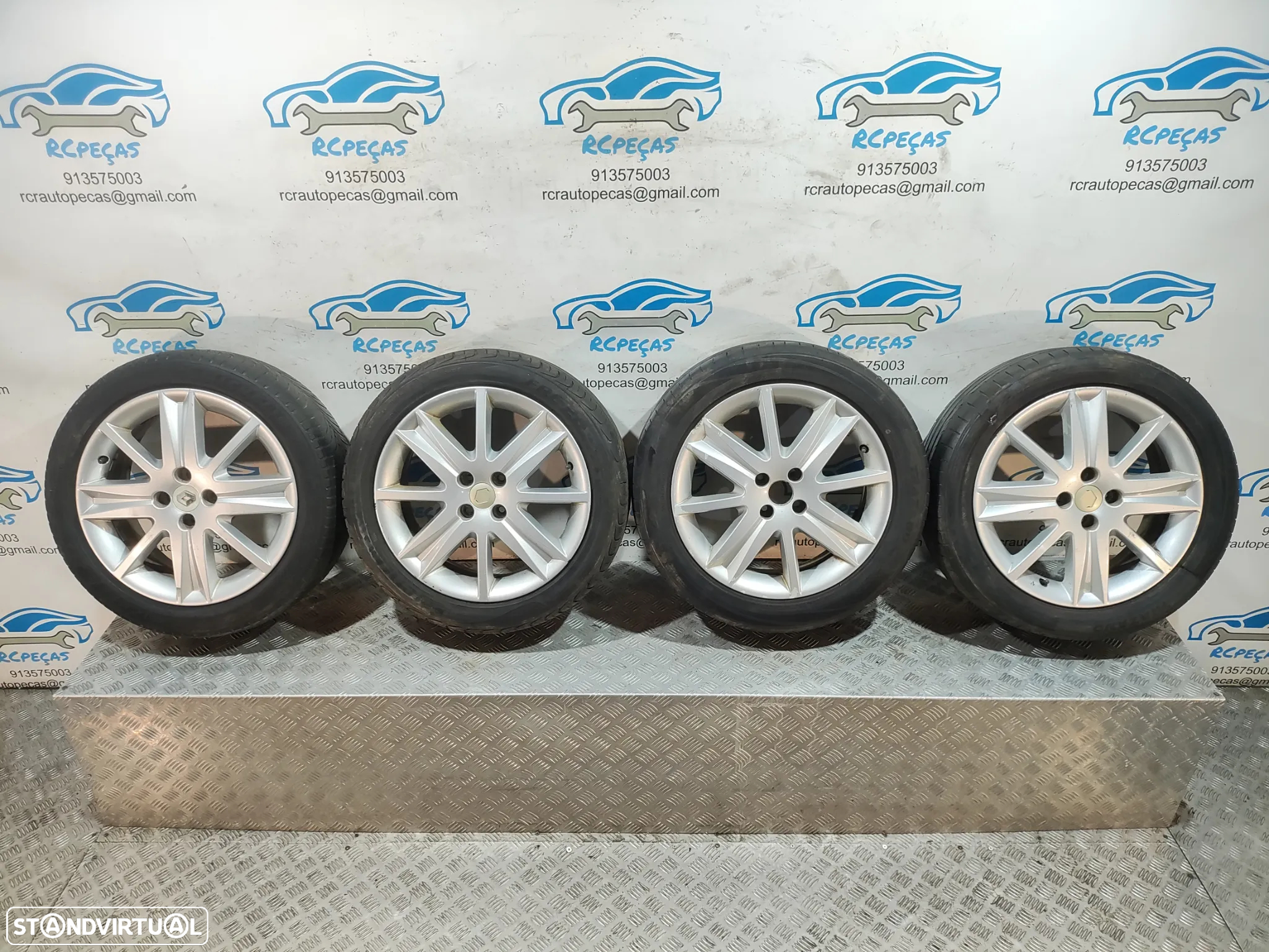 - Conjunto Jantes 17 Originais Renault Megane 2 MK2 6,5J ET49 4x100 - 13