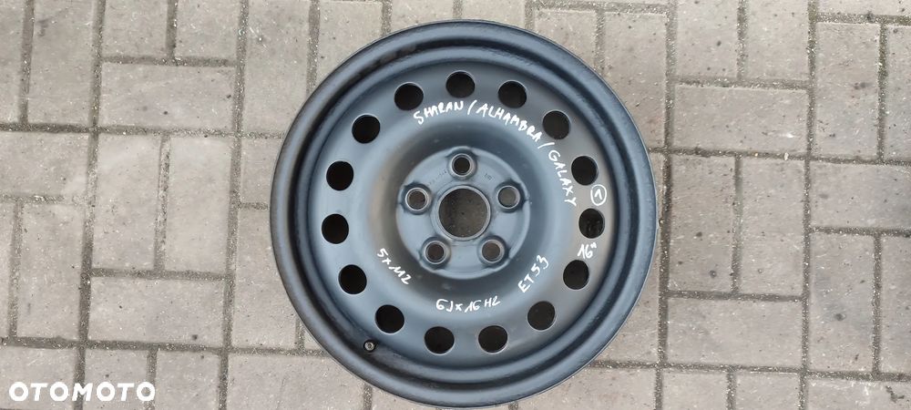 FELGI STALOWE 5x112 6Jx16 CALI ET53 SHARAN ALHAMBRA GALAXY KOMPLET 4 SZTUKI - 2