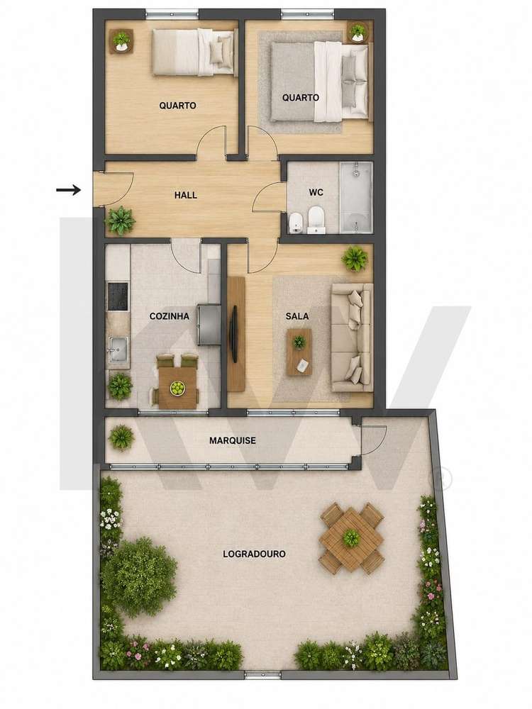 NOVA OPORTUNIDADE NO LARANJEIRO-ALMADA   T2 Totalmente remodelado - Grande imagem: 2/15