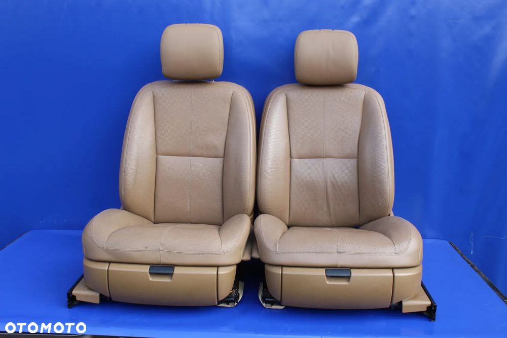 Fotele dynamiczne wentylowane masaże brąz OE Mercedes W221 - 2