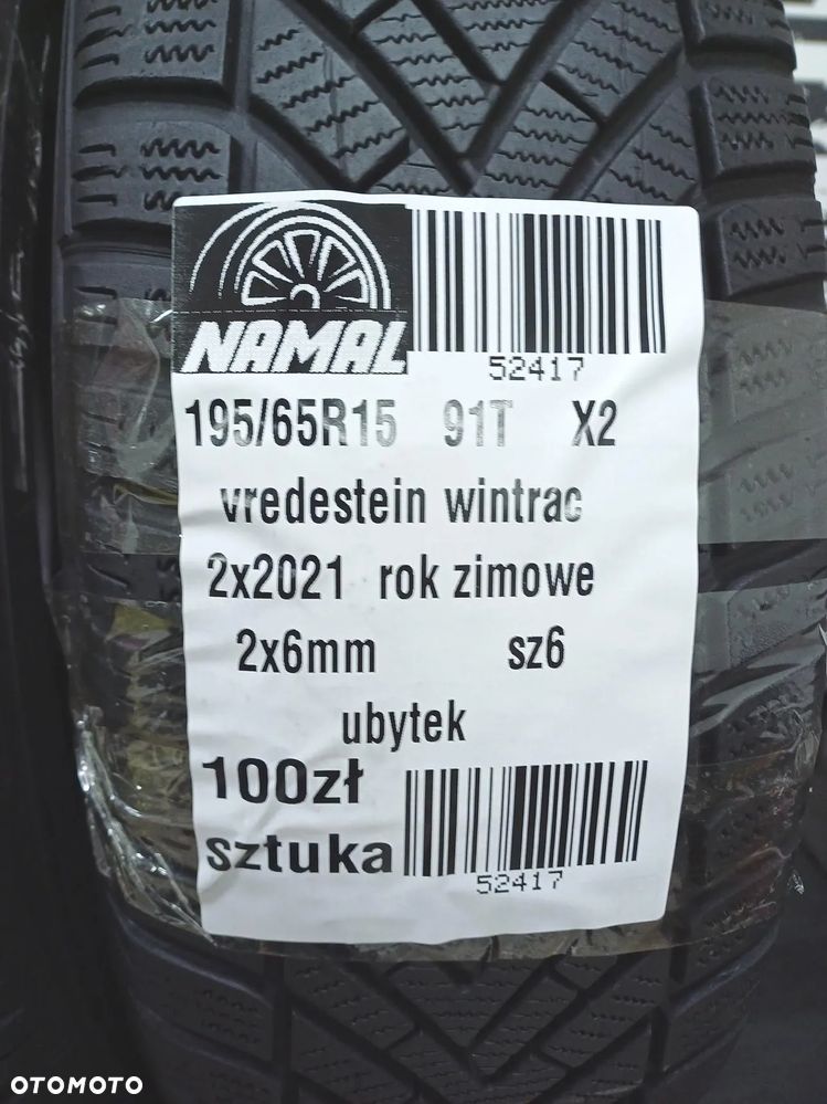 2x 195/65r15 vredestein 2021 opony zimowe 6mm 52417 - 8