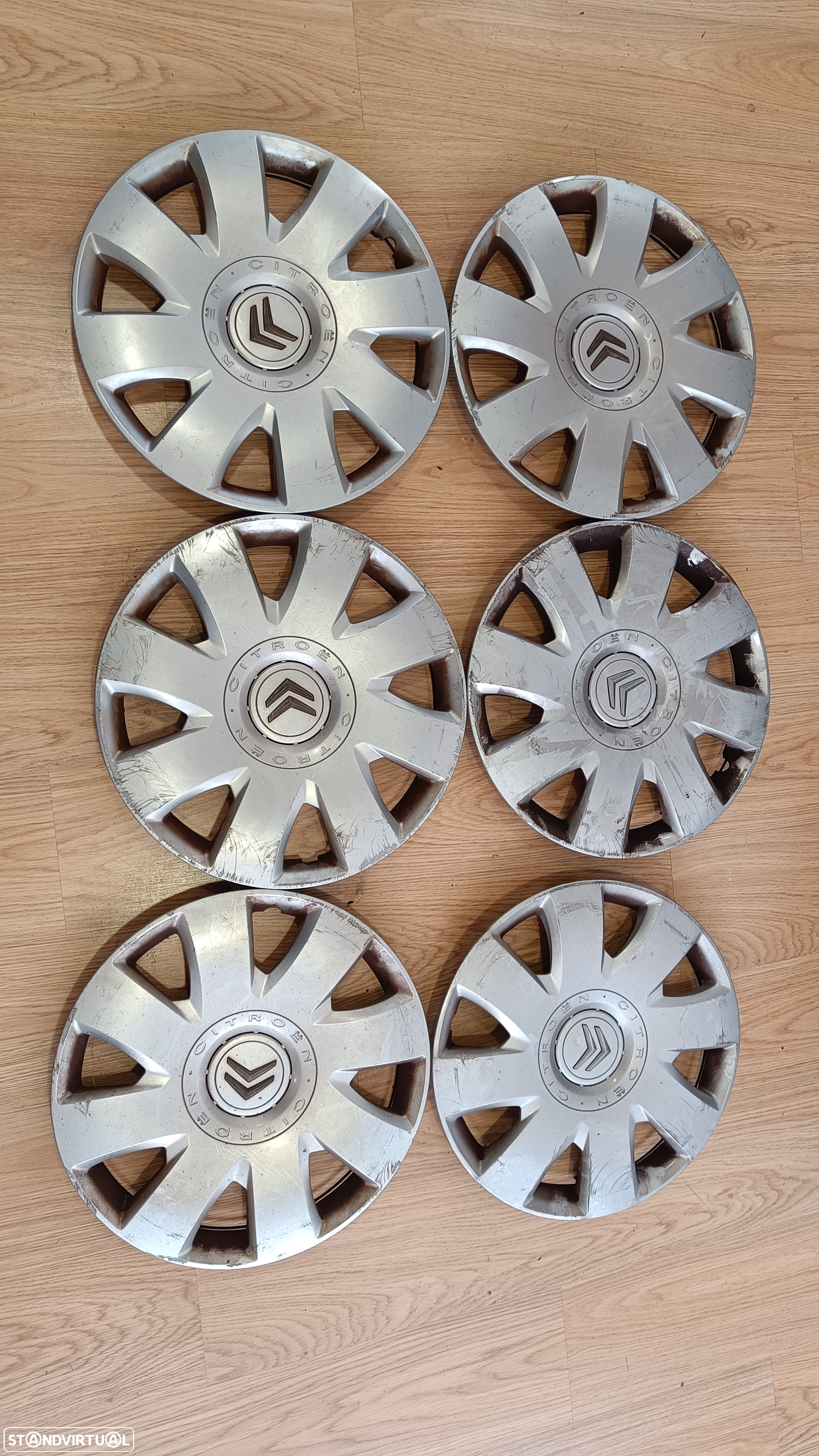 4 tampões roda jante 16 citroen - 2