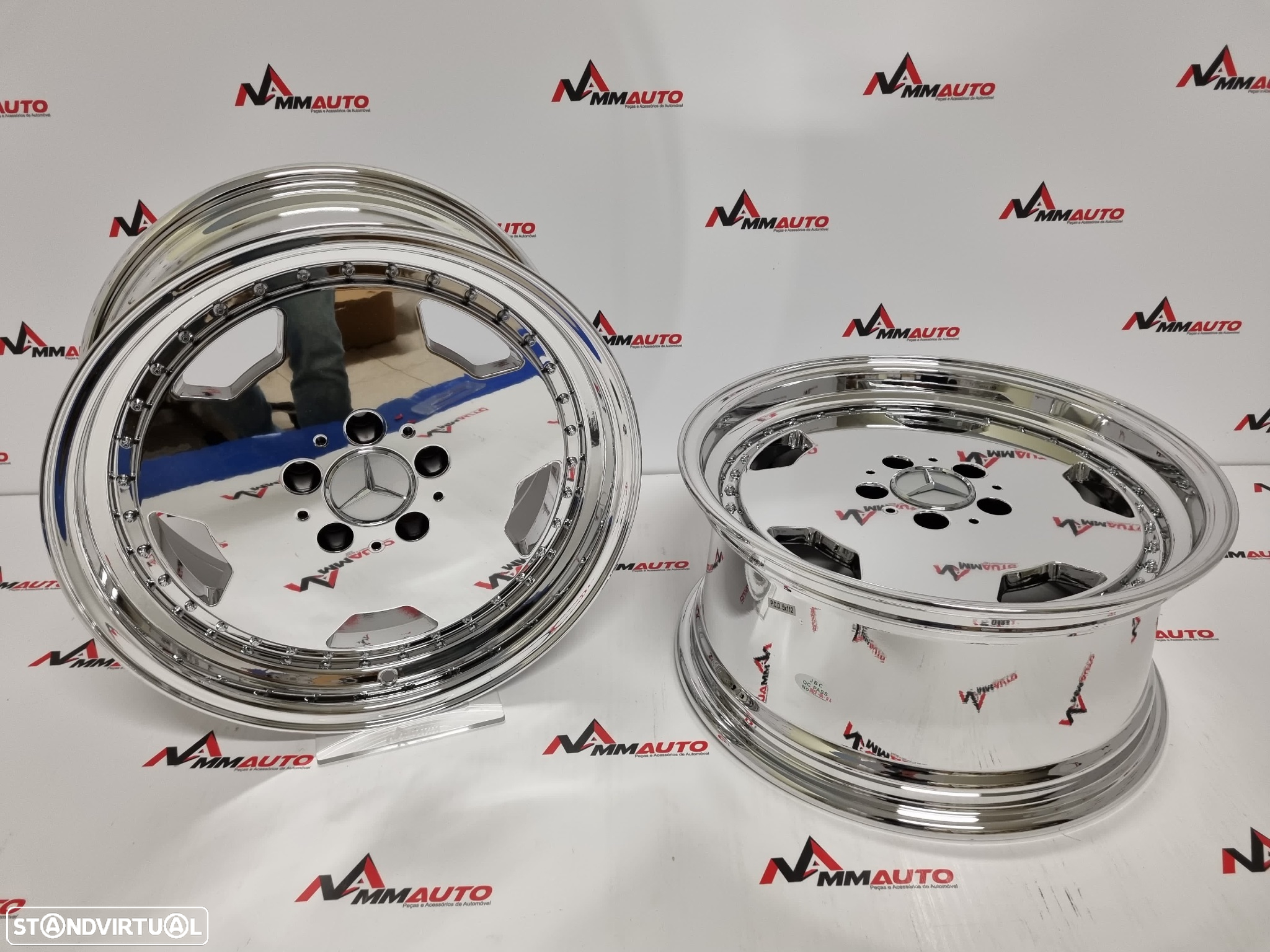 Jantes Look Mercedes Monoblock Performa25 Cromadas 17 - 3
