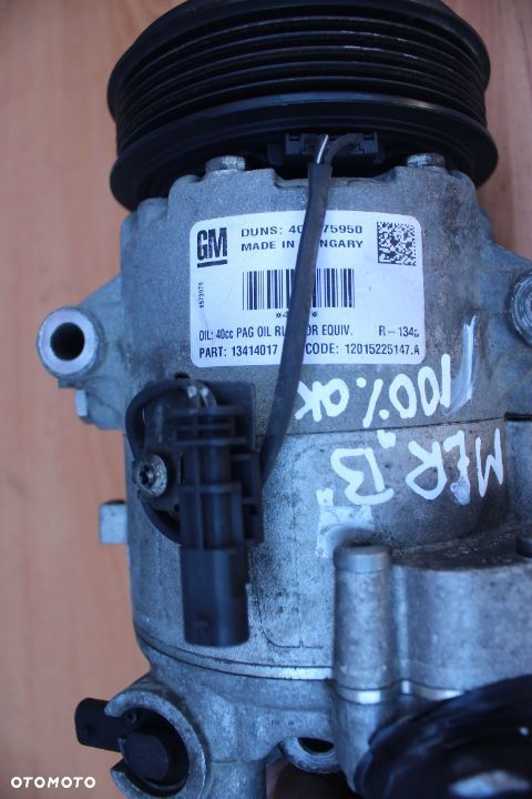 SPRĘŻARKA KLIMATYZACJI OPEL MERIVA B ASTRA J 1.7 CDTI 13414017 - 3