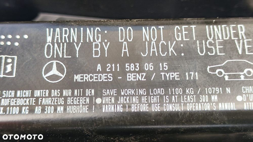 KOŁO DOJAZDOWE ZAPASOWE 19'' T155/70R19 ZESTAW NAPRAWCZY NARZĘDZIA LEWAREK UCHO HOLOWNICZE HAK KLUCZ DO KÓŁ MERCEDES W221 CL W216 - 7