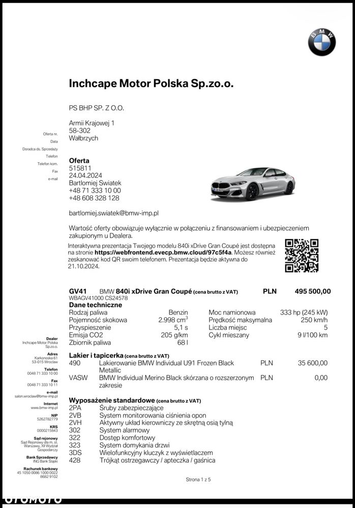 BMW Seria 8 - 5