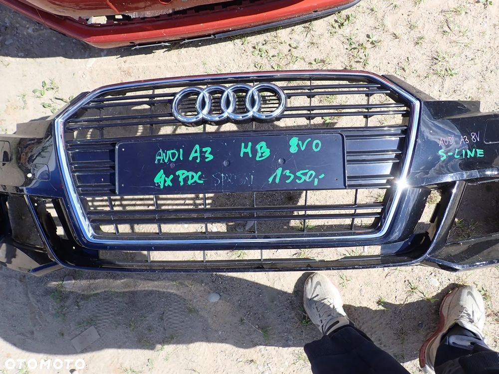 AUDI A3 8V HATCHBACK S-LINE ZDERZAK PRZÓD 4X PDC - 1