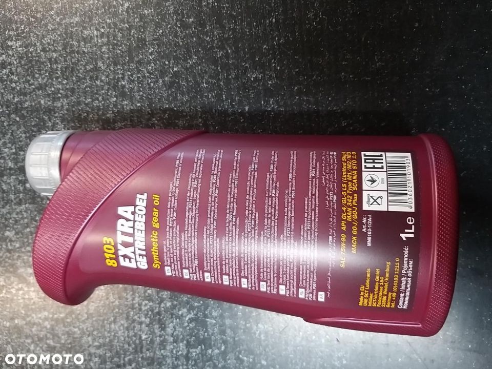 75w-90 OLEJ PRZEKŁADNIOWY Syntetyczny  - EXTRA GETRIEBEOEL - SYNTETYK API GL4/GL5 LS - 2