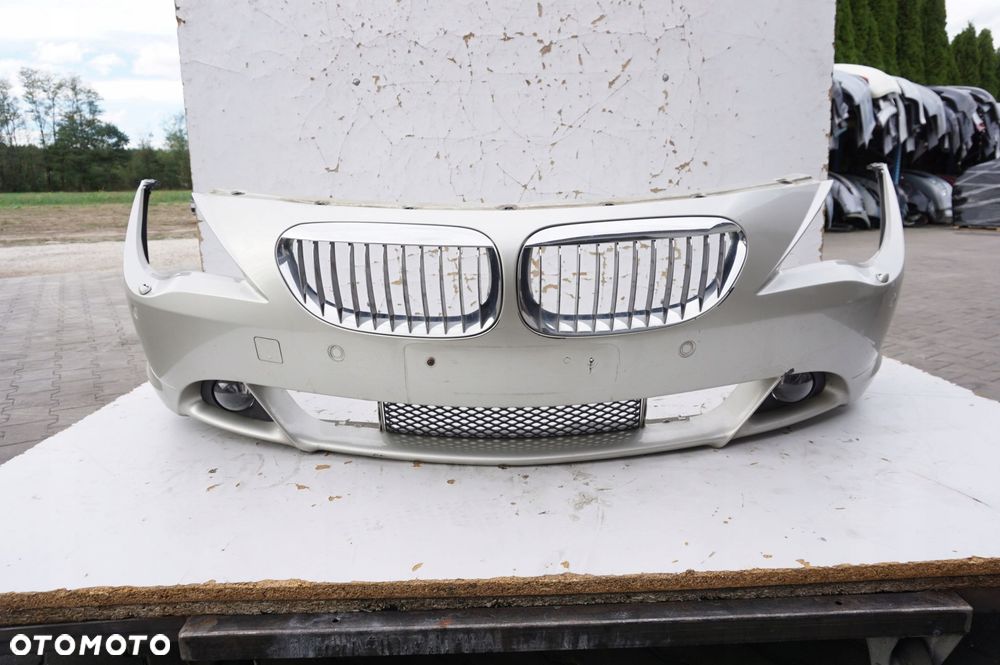 ZDERZAK PRZÓD PDC SPRYSKIWACZE HALOGENY BMW 6 E63 E64 A14 MINERAL SILBER - 1
