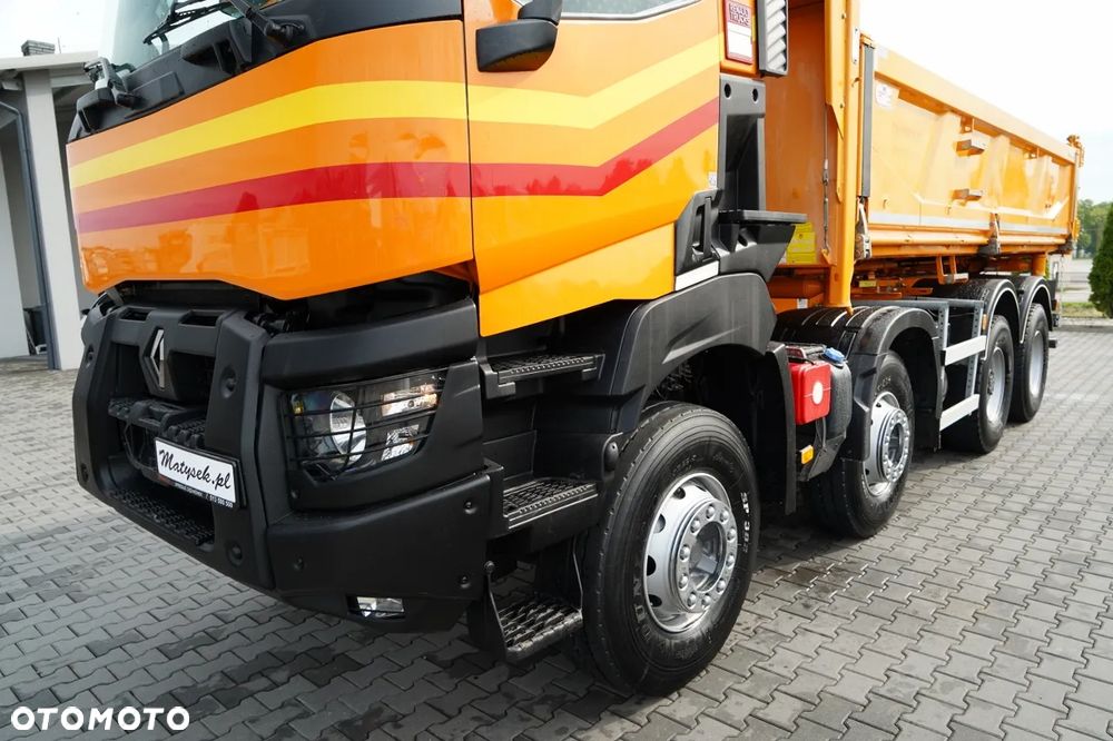 Renault K 480 / 8x4 / WYWROTKA DWUSTRONNA / HYDROBURTA / KLAPODRZWI  / SPROWADZONY / PO KONTRAKCIE SERWISOWYM - 16